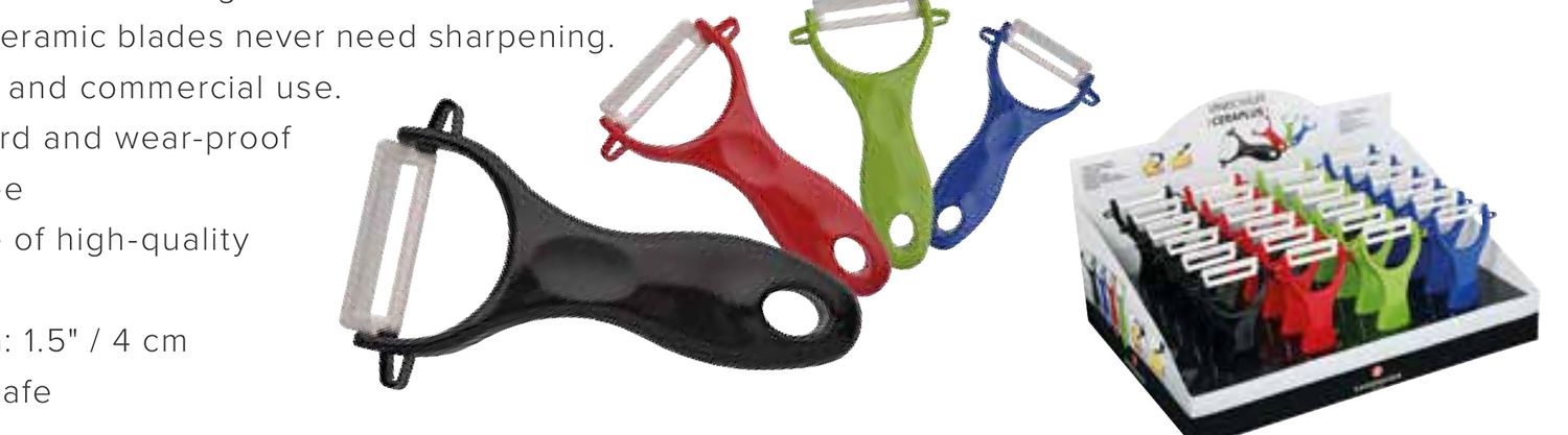 Zassenhaus Ceramic Y-Peeler Mixed Colors M070293, 4006528070293