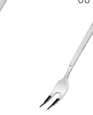Amefa Buffet Cold Meat Fork Stainless Steel Satin Mirror 131900B000247, 8711155018360