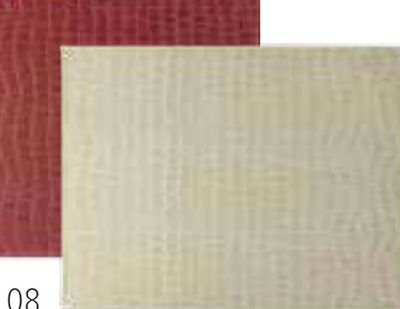 Davanti Crocodile Rectangular Placemat Beige 87104, 728547870145