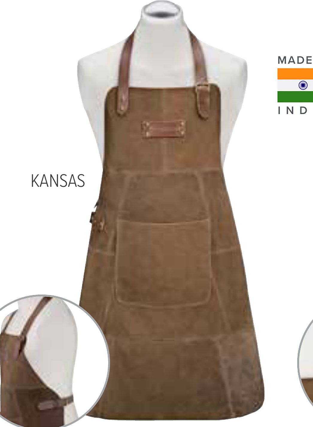 Zassenhaus Kansas Leather Apron M080131, 4006528080131