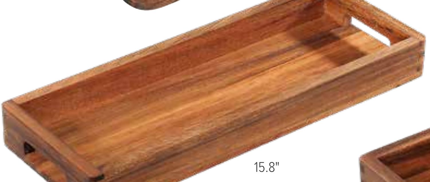 Zassenhaus Contemporary Serving Tray Acacia Rectangular M059236, 4006528059236