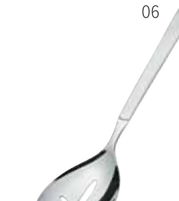 Amefa Buffet Slotted Serving Stainless Steel Spoon Satin Mirror 131900B000245, 8711155018490