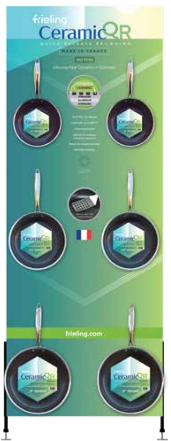 Frieling Black Cube CeramicQR Fry Pan Display BCCQR-DIS01, 728547045260