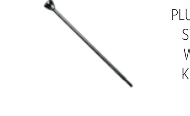 Frieling Plungersticks with Knob 0143 Brushed 9143-STICK, 728547999273
