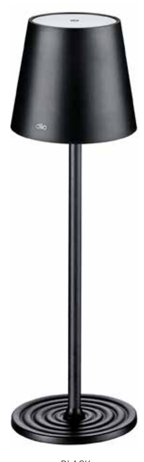 Cilio Sole LED Table Lamp Black Round Base C190830, 4017166190830