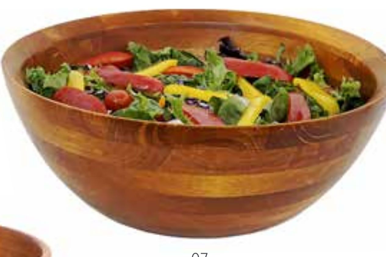 Frieling Conical Serving Bowl Rubberwood Large 6061, 728547060614
