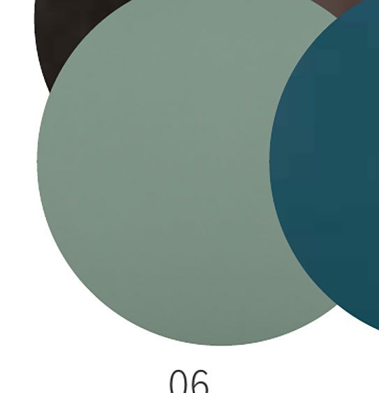 Davanti Mattola Placemat Round Mint 80006, 728547800067