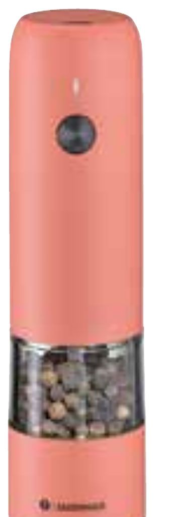 Zassenhaus Koln Rechargeable Salt or Pepper Mill Coral M033182, 4006528033182
