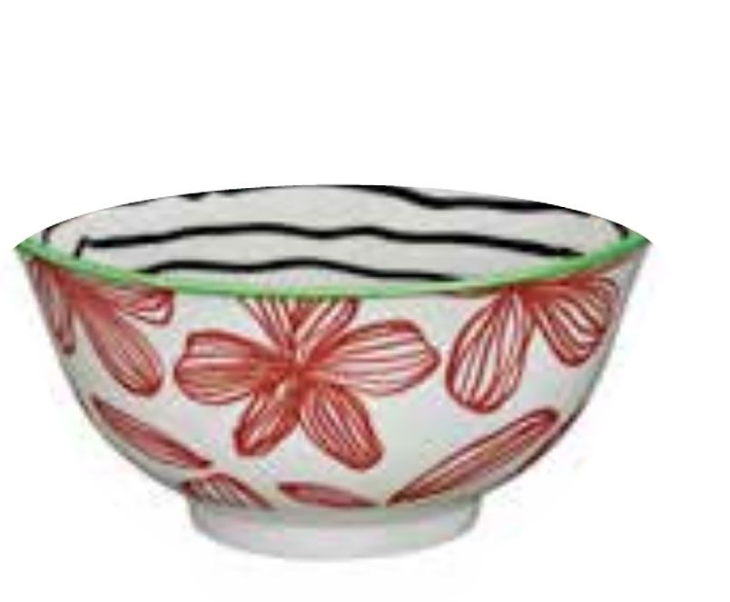 Amici Design Floral Porcelain Bowl C107746, 4017166107746