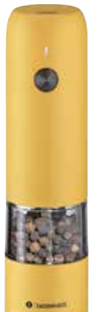 Zassenhaus Koln Rechargeable Salt or Pepper Mill Yellow M033175, 4006528033175