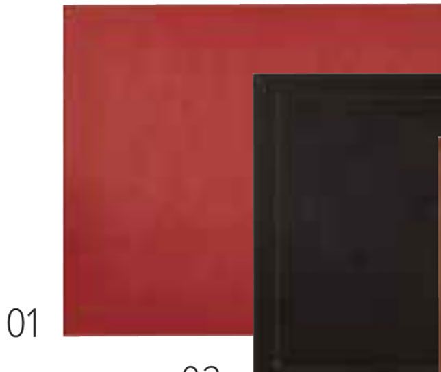 Davanti Classic Luxe Rectangular Placemat Ruby Red 87001, 728547870015
