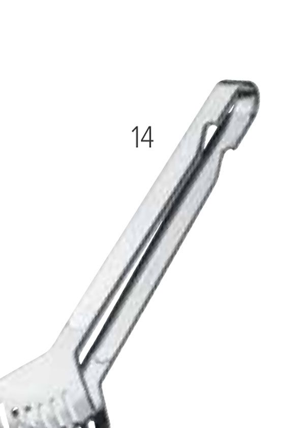 Amefa Buffet Serving Tong Stainless Steel Satin Mirror 131900B000253, 8711155044697
