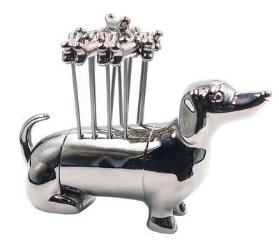 Godinger Dachshund Cocktail Pick Set 90423, 028199904237