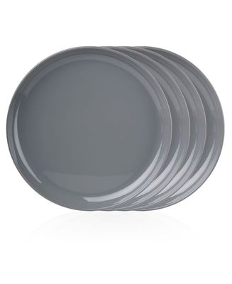 Godinger Set of 4 Stack Dinner Plate Grey 10.75 14481, 028199144817