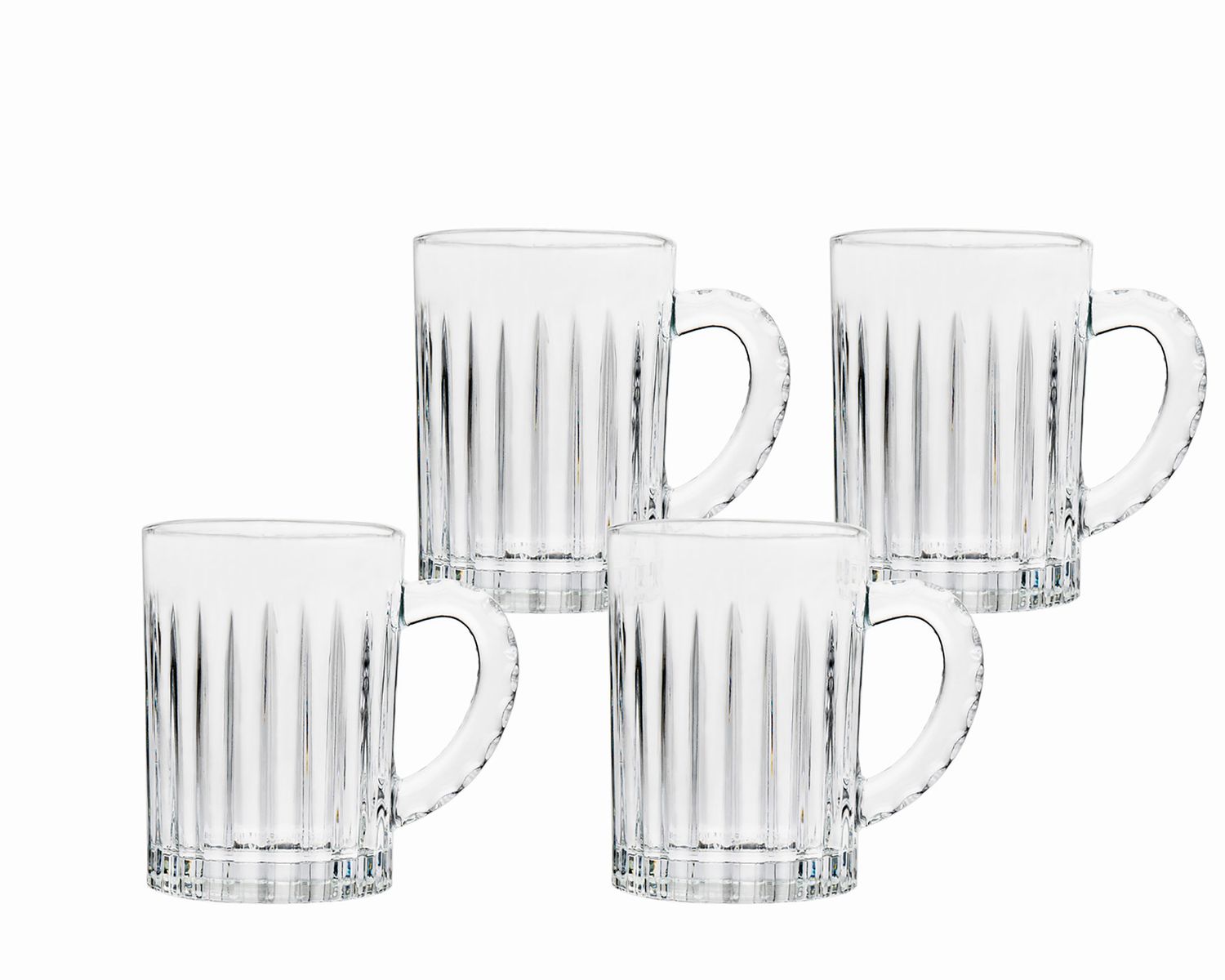 Godinger Set of 4 Parallels Mugs 26224, 028199262245