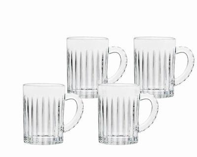 Godinger Set of 4 Parallels Mugs 26224, 028199262245