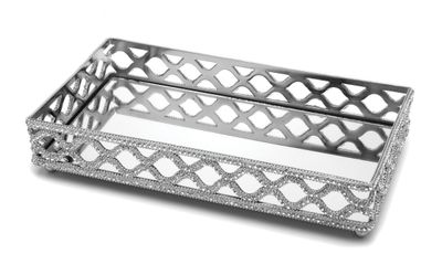 Godinger Rectangle Glam Tray 50740, 028199507407