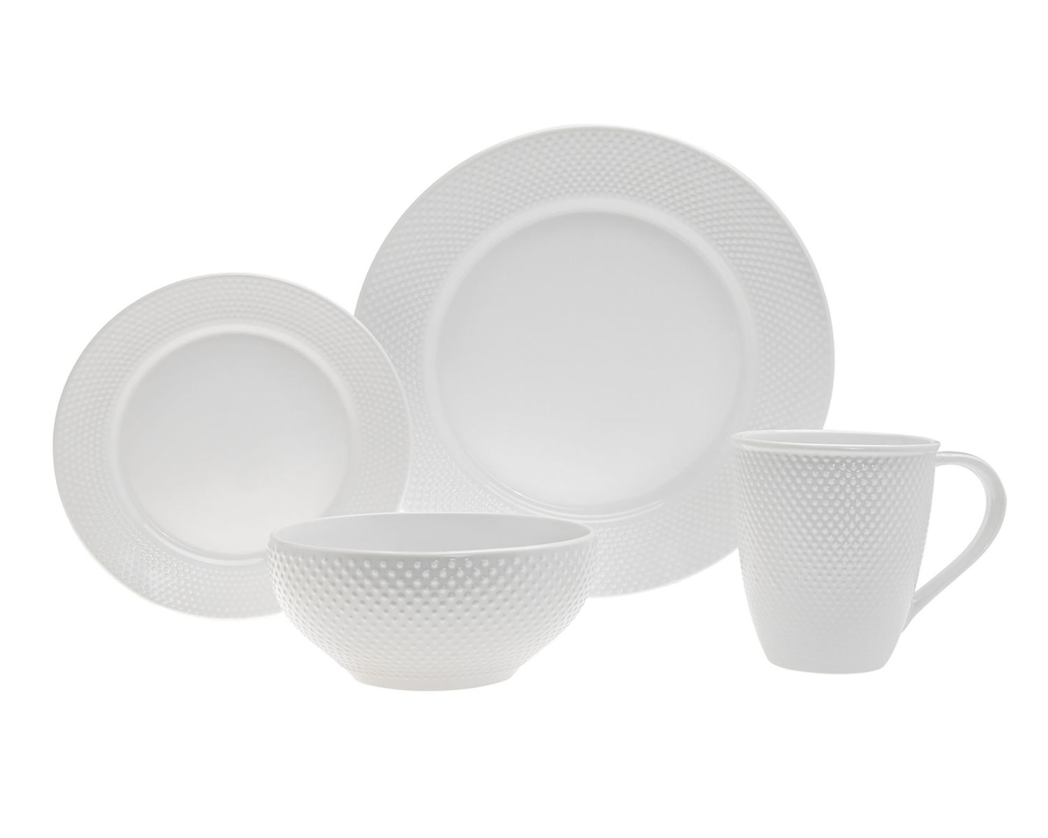 Godinger Pique 16 Piece Set Plain 82859, 028199828595