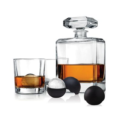 Godinger Chateau Decanter 2 Double Old Fashioned Glasses Icesph 27712, 028199277126