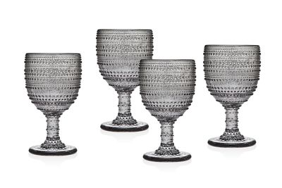 Godinger Lumina Smoke Set of 4 9 oz Goblets 48258, 028199482582