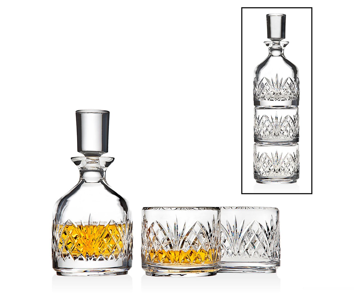 Godinger Dublin Stacking Decanter 10 oz 25560, 028199255605