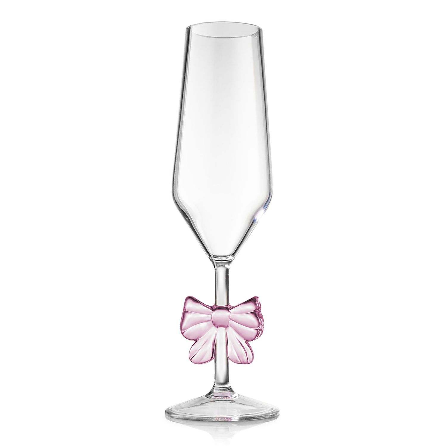 Godinger Bow Champagne Flute Acrylic Pink 16898, 028199168981