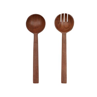 Godinger Wood Salad Servers Set of 2 50735, 028199507353