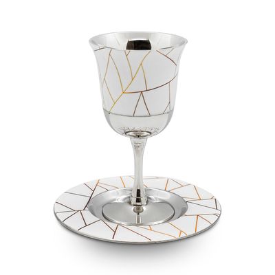 Godinger Kiddush Cup with Tray 50722, 028199507223