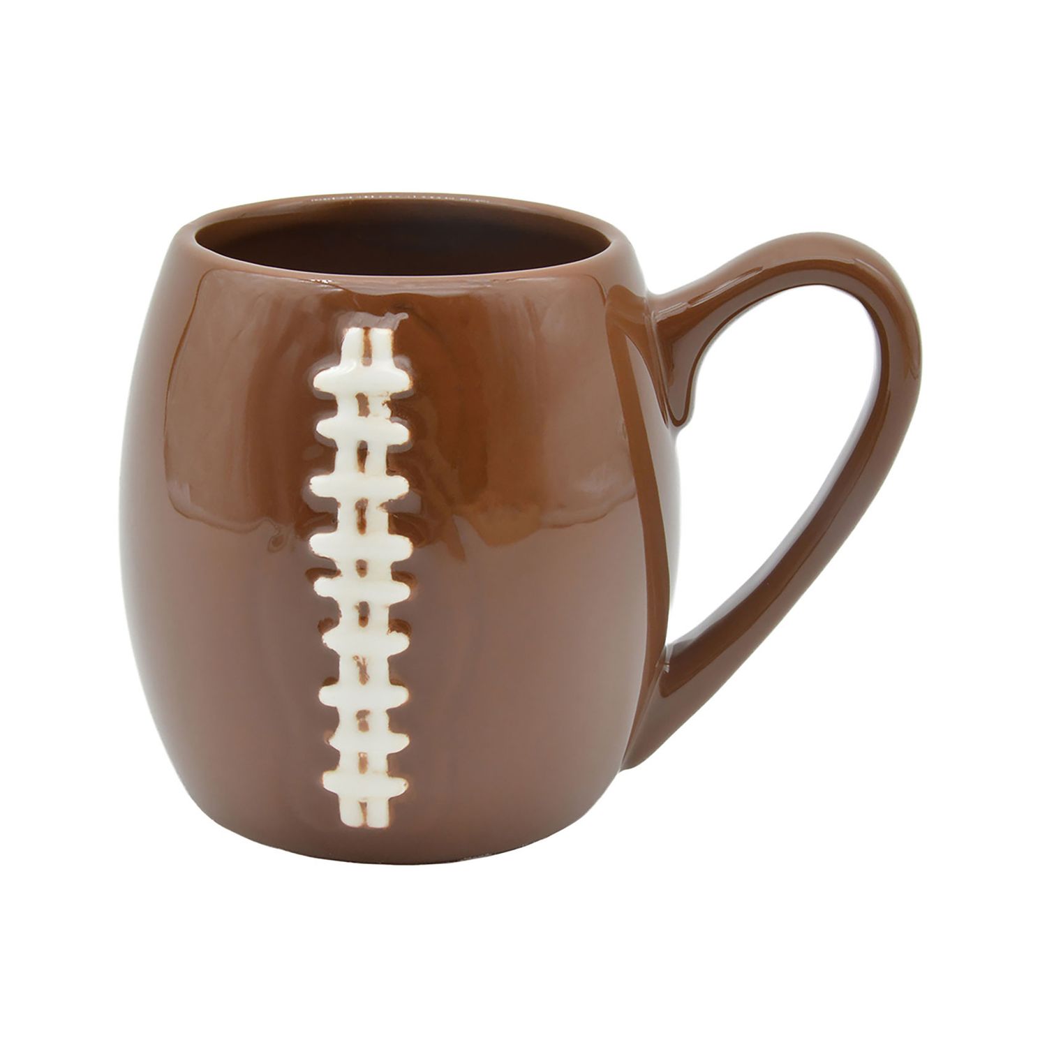Godinger Glass 17 oz Football Mug 16722, 028199167229