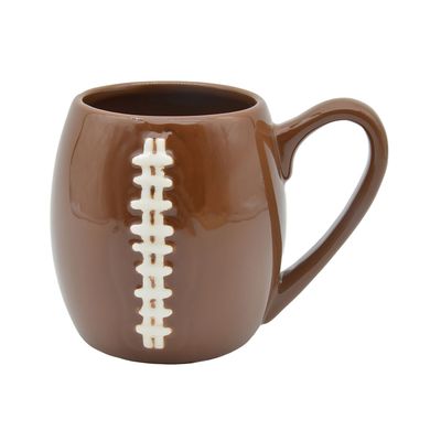 Godinger Glass 17 oz Football Mug 16722, 028199167229