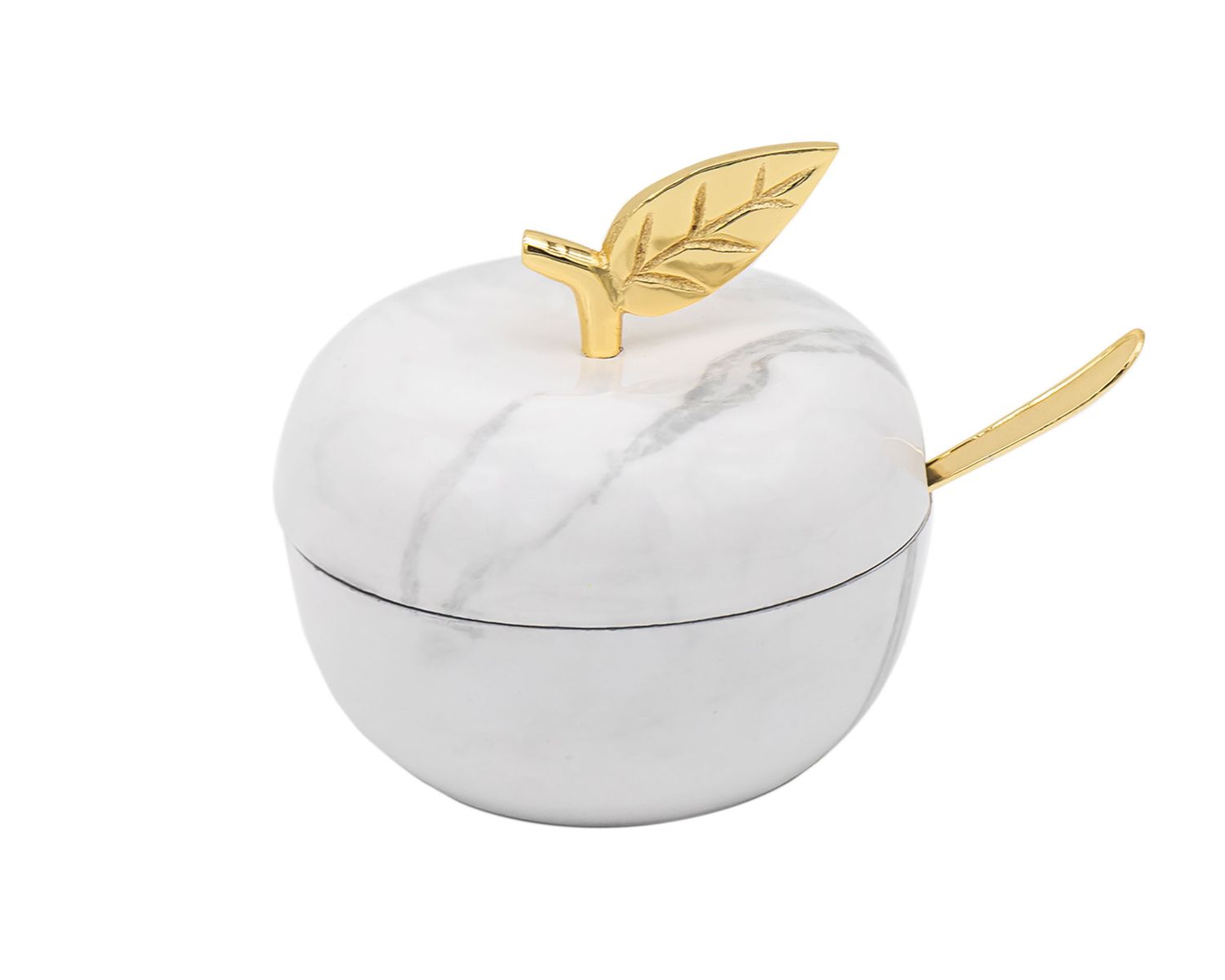 Godinger Marble Apple Jam Jar with Gold 96771, 028199967713