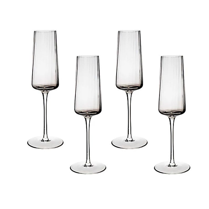 Godinger Sb3 Wren Champagne Flute Set of 4 6 oz 27929, 028199279298