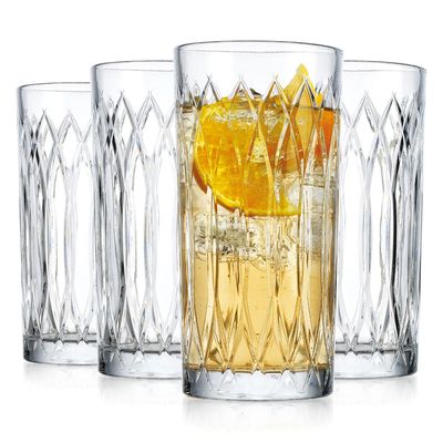 Godinger Archer Set of 4 Highball Glass 22016, 028199220160