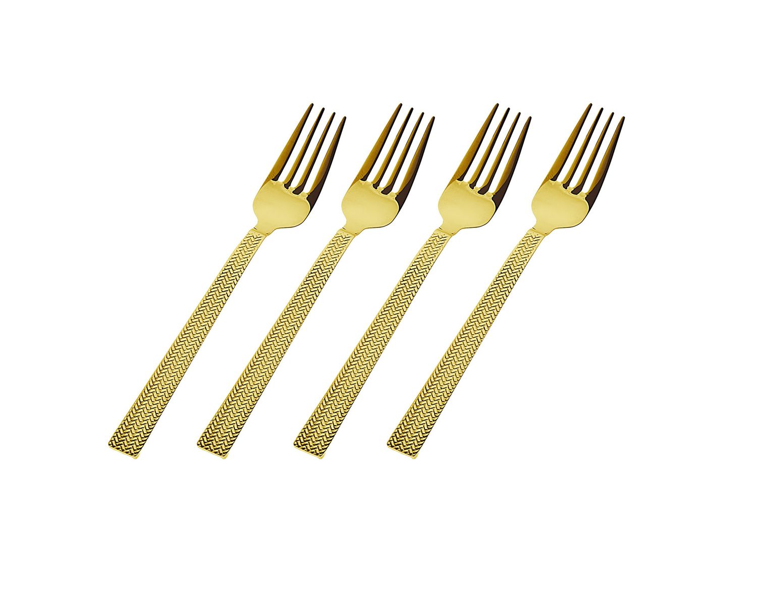 Godinger 18/10 Harrington Gold Appetizer Fork 84325, 028199843253