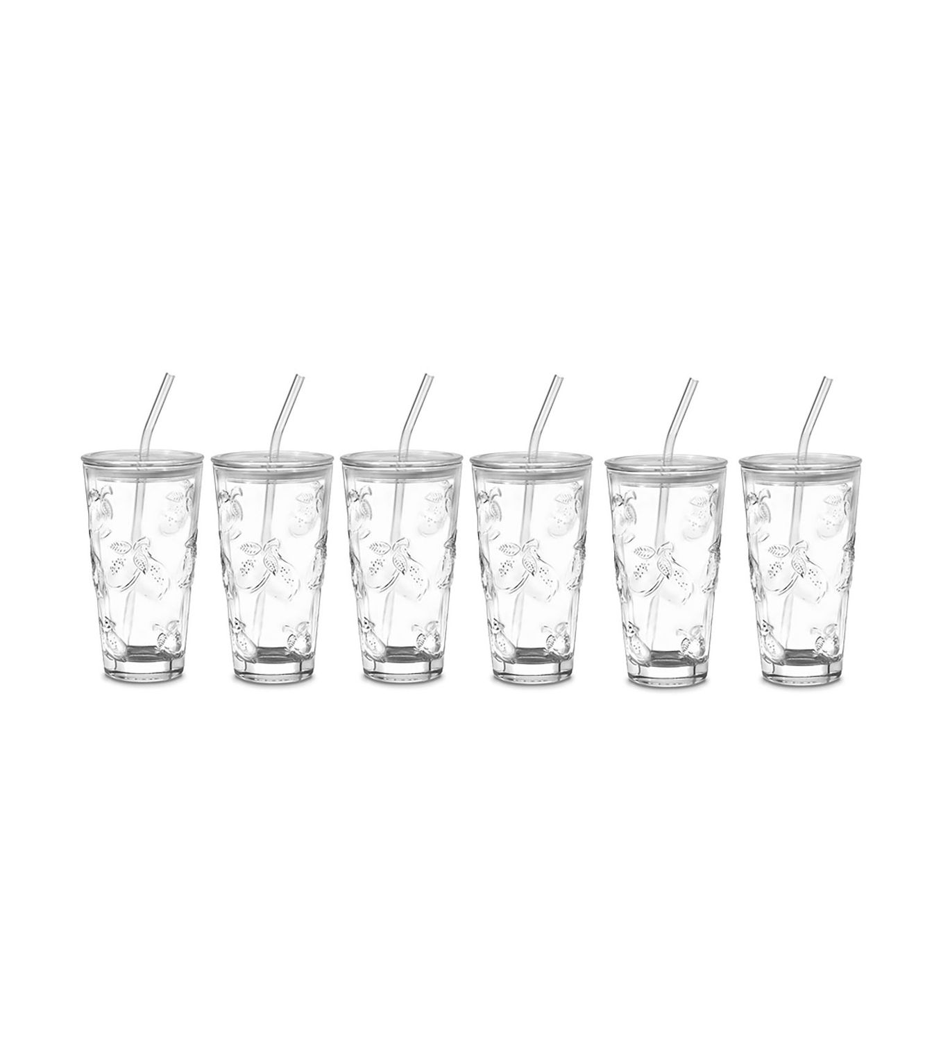 Godinger Lemon Sippy Cup Clear 21 oz Set of 6 21313, 028199213131