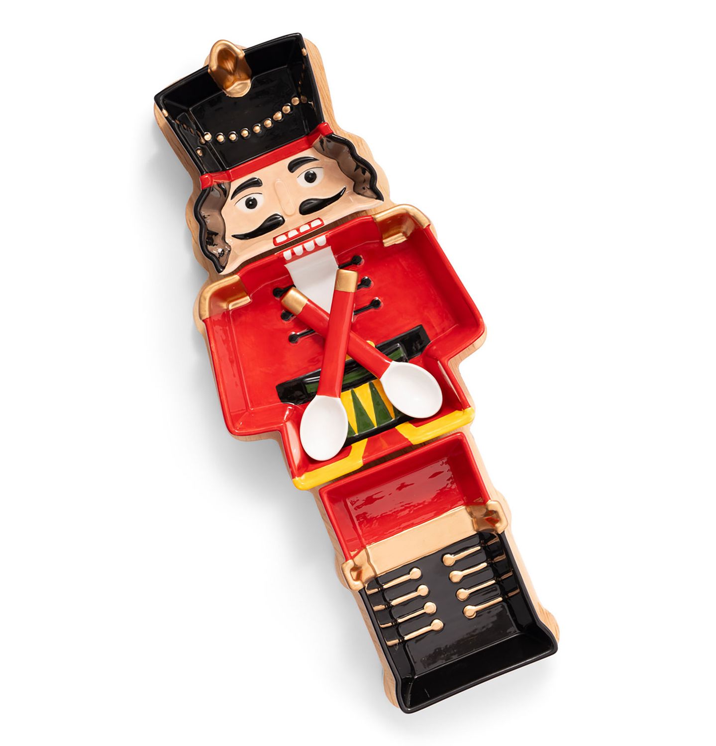 Godinger Nutcracker Plate with Wood Board 51042, 028199510421