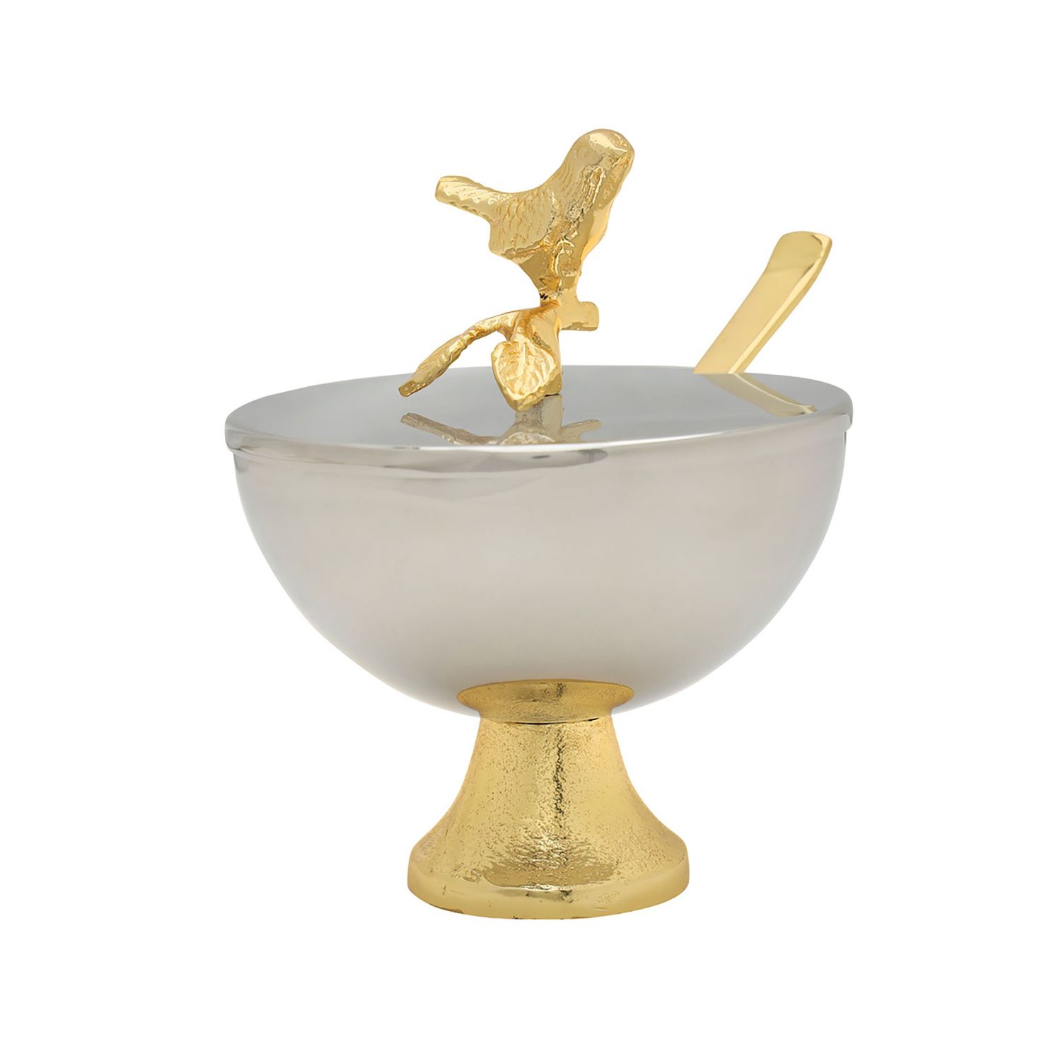 Godinger Bird Honey Jar with Lid Spoon 50815, 028199508152