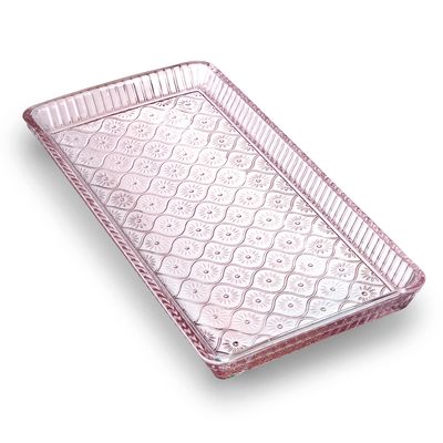 Godinger Pink Claro 12inx6 in Tray 27029, 028199270295