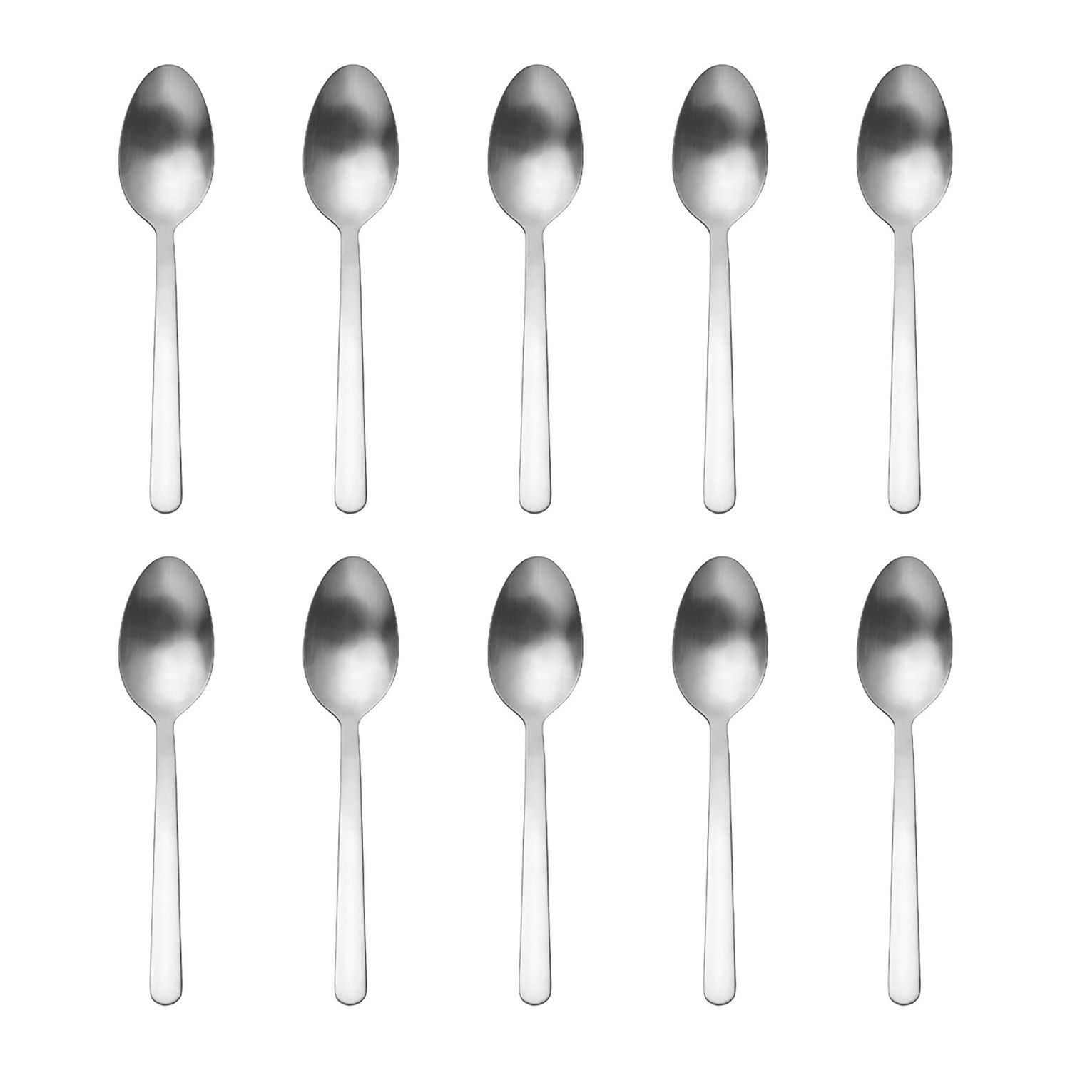 Godinger 10 Piece Lola Mat Dinner Spoon 42232, 028199422328