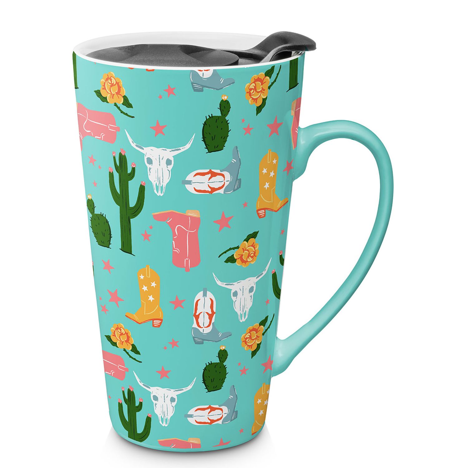 Godinger All Over Desert Turq Trav Mug 16942