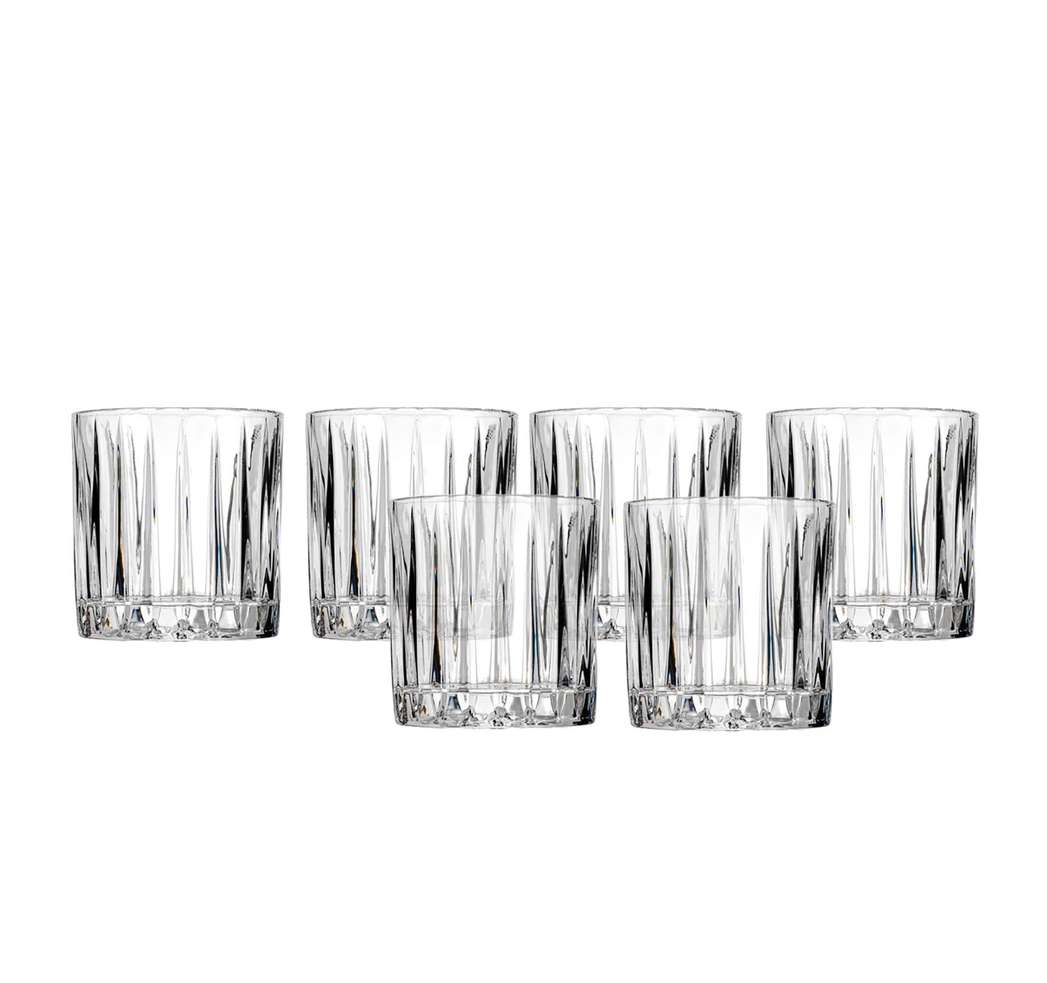 Godinger Parallels Set of 6 Double Old Fashioned Glass 26930, 028199269305