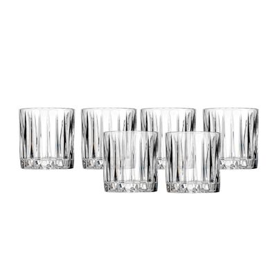 Godinger Parallels Set of 6 Double Old Fashioned Glass 26930, 028199269305