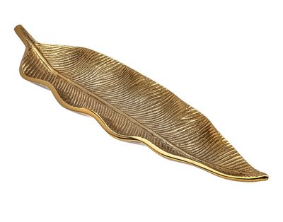 Godinger Leaf Long Tray Gold 96541, 028199965412