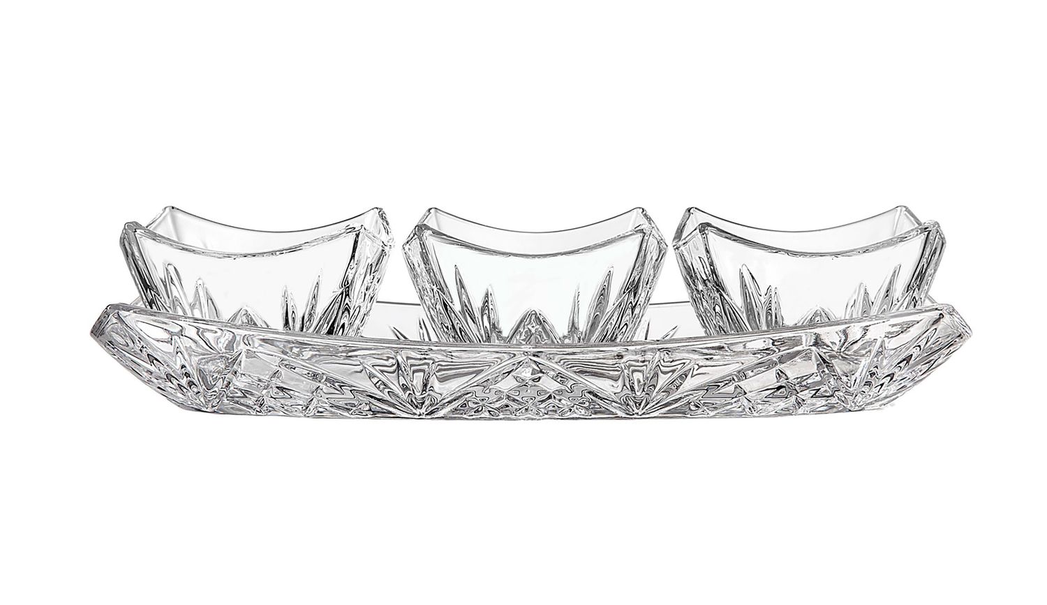 Godinger Dublin Sq/ 4 Piece Relish Serv 25215, 028199252154