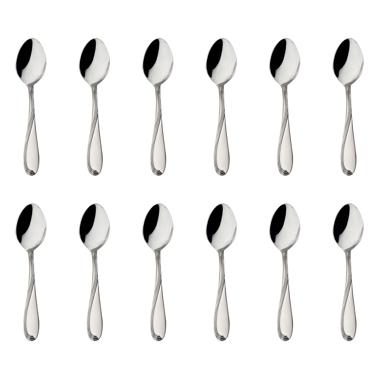 Godinger 12 Piece Wave Sand Teaspoon 49129, 028199491294