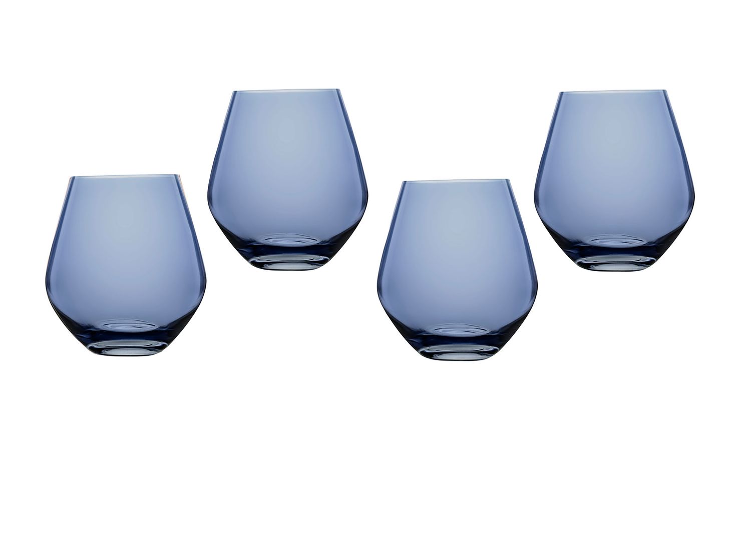 Godinger Meridian Stemless Blue Set of 4 28497, 028199284971