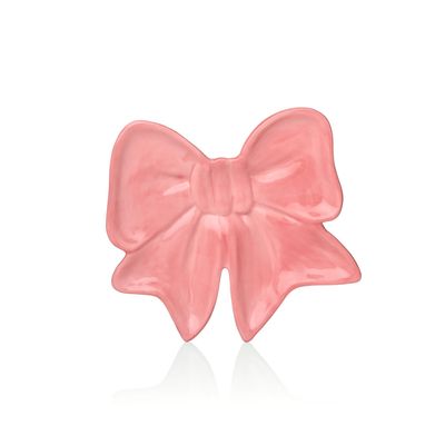 Godinger Pink Ceramic Bow Dish 16804, 028199168042