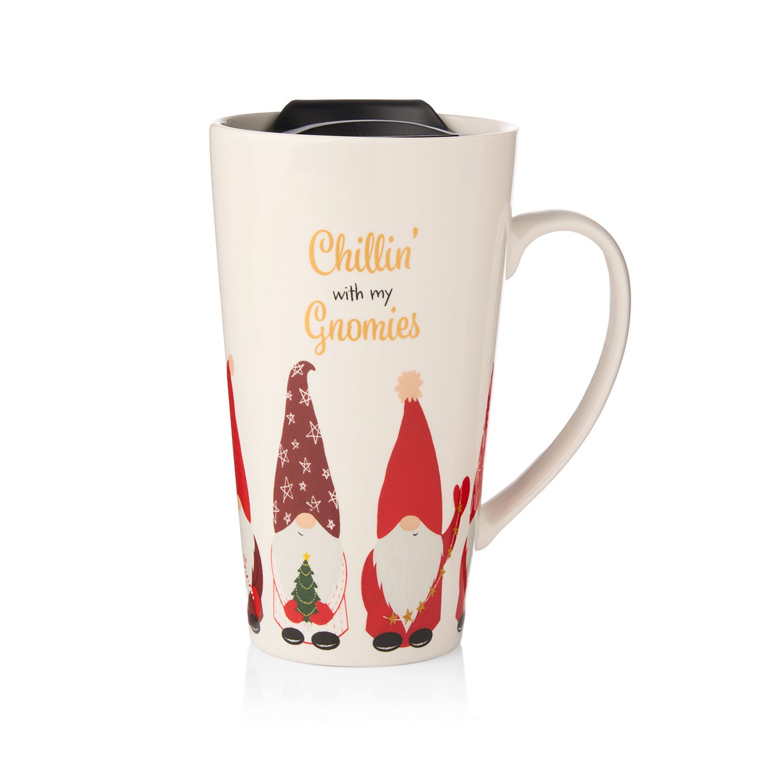 Godinger 18 oz Gnomies Travel Mug 16105, 028199161050