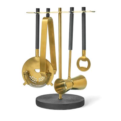 Godinger Encalmo 5 Piece Bar Set 64664, 028199646649