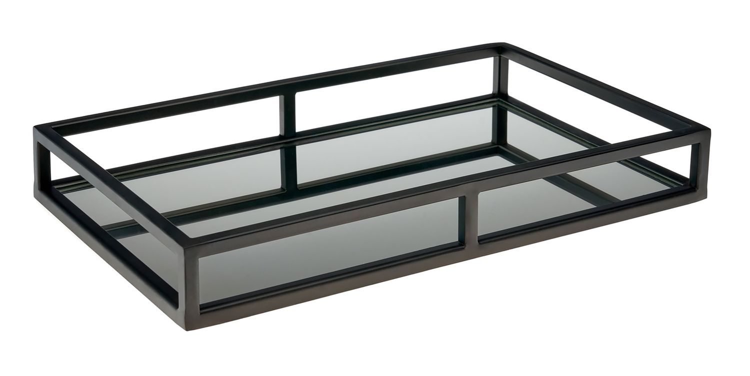 Godinger Hotel Gunmetal 16x10 Mirror Tr 64174, 028199641743